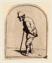 Adriaen van Ostade (Dutch, 1610-1685), Peasant with a Crooked Back, probably 1675, etching