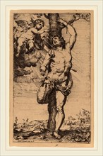 Willem Panneels (Flemish, c. 1600-probably 1632), Saint Sebastian, etching