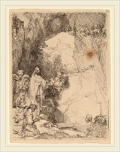 Rembrandt van Rijn (Dutch, 1606-1669), The Raising of Lazarus: Small Plate, 1642, etching