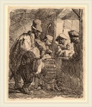 Rembrandt van Rijn (Dutch, 1606-1669), The Strolling Musicians, c. 1635, etching