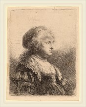 Rembrandt van Rijn (Dutch, 1606-1669), Saskia with Pearls in Her Hair, 1634, etching