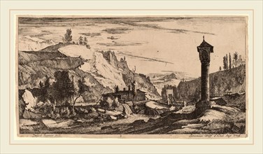 Roelant Roghman and Melchior KÃ¼sel (German, 1626-1683), The Column: pl.1, etching