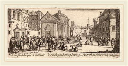 Gerrit van Schagen after Jacques Callot (Dutch, c. 1642-1690 or after), The Hospital, etching and