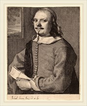 Michael Sweerts (Flemish, 1624-1664), Willem van der Borcht, 1650s, etching on laid paper