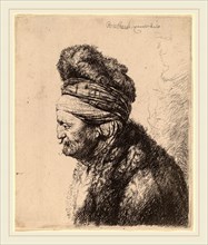 Rembrandt van Rijn and Studio of Rembrandt van Rijn after Jan Lievens, The Second Oriental Head, c.