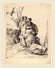 Giovanni Battista Tiepolo (Italian, 1696-1770), Seated Magician with Other Figures beside an Altar,