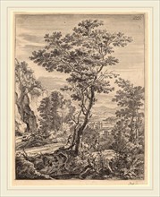 Jan Both (Dutch, 1615-1618-1652), The Large Tree, etching