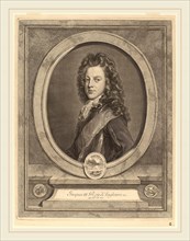 Gerard Edelinck after Francois de Troy (Flemish, 1640-1707), James III, Prince of Wales, engraving