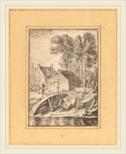 Cornelis Ploos van Amstel after Herman Saftleven (Dutch, 1726-1798), Shipyard, 1761, transfer