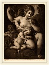 Johann Peter Pichler (Austrian, 1765-1807), Venus and Amor, c. 1800, mezzotint