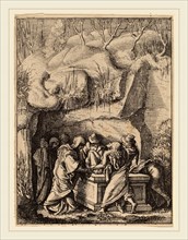 Wenceslaus Hollar (Bohemian, 1607-1677), The Entombment, etching