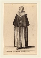 Wenceslaus Hollar (Bohemian, 1607-1677), Mulier Austriae Superioris, 1643, etching