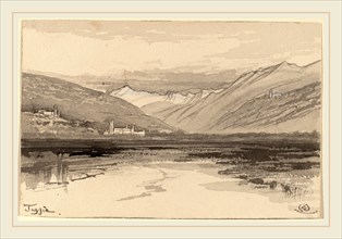 Edward Lear, Taggia, British, 1812-1888, 1884-1885, gray wash with white gouache on wove paper