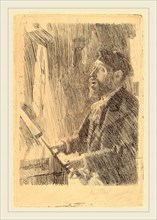 Anders Zorn, J.B. Faure, Swedish, 1860-1920, 1891, etching