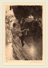 Anders Zorn, The Waltz, Swedish, 1860-1920, 1891, etching