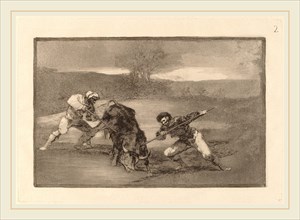 Francisco de Goya, Otro modo de cazar a pie (Another Way of Hunting on Foot), Spanish, 1746-1828,