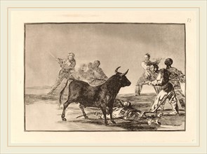 Francisco de Goya, Desjarrete de la canalla con lanzas, medias-lunas, banderillas y otras armas