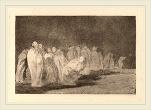 Francisco de Goya, Los ensacados (The Men in Sacks), Spanish, 1746-1828, in or after 1816, etching