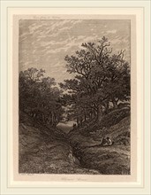 Alexandre Calame, Chemin Creux, Swiss, 1810-1864, 1840-1850, etching