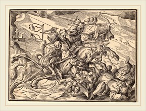 Christoph Murer, The Four Horsemen of the Apocalypse, Swiss, 1558-1614, published 1630, woodcut on