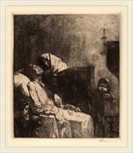 Albert Besnard, The End (La Fin de Tout), French, 1849-1934, 1883, etching in black on laid paper