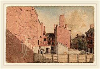 American 19th Century, A View from an East Window in the Old Sugar House, No.3 Norris' Alley,