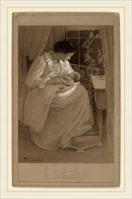Maude Alice Cowles, Lullaby, American, 1871-1905, c. 1890, pen and black ink with gray and white