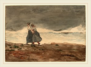 Winslow Homer, Danger, American, 1836-1910, 1883 and 1887, watercolor and gouache over graphite