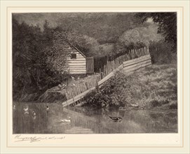Henry Wolf, A Duck Pond, American, 1852-1916, 1906, wood engraving
