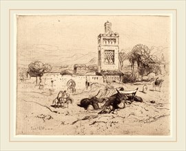 Samuel Colman, Ruins of a Mosque, Tlemciem, Algeria, American, 1832-1920, 1887, etching