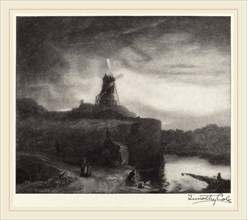 Timothy Cole after Rembrandt van Rijn, The Mill, American, 1852-1931, 1920, wood engraving