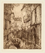 Donald Shaw MacLaughlan, Rio delle Verona, Venice, Canadian, 1876-1938, 1912, etching