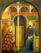 Masolino da Panicale (Italian, c. 1383-1435 or after), The Annunciation, c. 1423-1424, tempera on