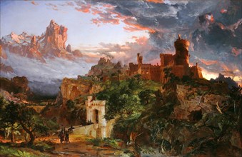 Jasper Francis Cropsey, The Spirit of War, American, 1823-1900, 1851, oil on canvas
