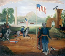 American 19th Century, Allegory of Freedom, 1863 or after, oil on canvas