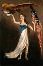 American 19th Century, Liberty, c. 1800-1820, oil on canvas