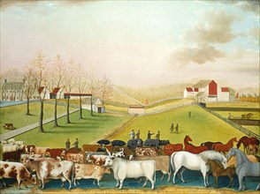 Edward Hicks (American, 1780-1849), The Cornell Farm, 1848, oil on canvas