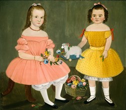 William Matthew Prior, The Burnish Sisters, American, 1806-1873, 1854, oil on canvas