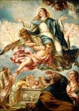 Juan de Valdés Leal, The Assumption of the Virgin, Spanish, 1622-1690, c. 1658-1660, oil on canvas