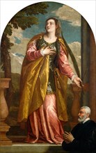 Veronese, Saint Lucy and a Donor, Italian, 1528-1588, probably c. 1580, oil on canvas