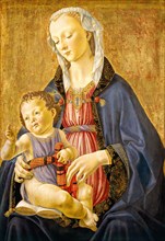 Domenico Ghirlandaio, Madonna and Child, Italian, 1449-1494, c. 1470-1475, tempera on panel