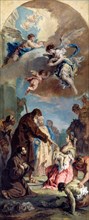 Sebastiano Ricci, A Miracle of Saint Francis of Paola, Italian, 1659-1734, 1733, oil on canvas