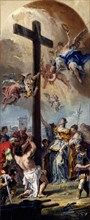 Sebastiano Ricci, The Exaltation of the True Cross, Italian, 1659-1734, 1733, oil on canvas