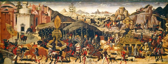 Biagio d'Antonio and Workshop, The Triumph of Camillus, Italian, c. 1446-1516, c. 1470-1475,