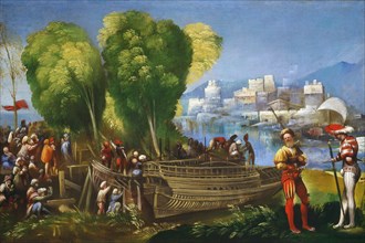 Dosso Dossi (Italian, active 1512-1542), Aeneas and Achates on the Libyan Coast, c. 1520, oil on