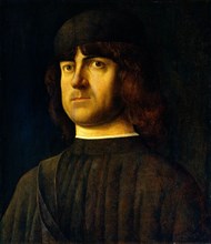 Alvise Vivarini, Portrait of a Man, Italian, 1442-1453-1503-1505, c. 1495, oil on panel