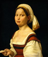 Giuliano Bugiardini, Portrait of a Young Woman, Italian, 1475-1554, c. 1525, oil on canvas