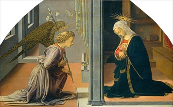 Fra Filippo Lippi (Italian, c. 1406-1469), The Annunciation, c. 1435-1440, tempera on panel