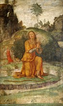 Bernardino Luini, Procris' Prayer to Diana, Italian, c. 1480-1532, c. 1520-1522, fresco