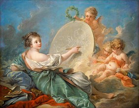 FranÃ§ois Boucher, Allegory of Painting, French, 1703-1770, 1765, oil on canvas
